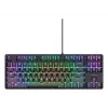 Mechaniczna klawiatura gamingowa TRUST 26135, 80% 87 klawiszy, układ niemiecki QWERTZ, przewodowa USB, czarna, kabel 1,8 m