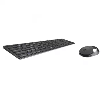 Rapoo 9850M klawiatura z myszą w zestawie domowa RF Wireless Bluetooth QWERTZ niemiecka szary