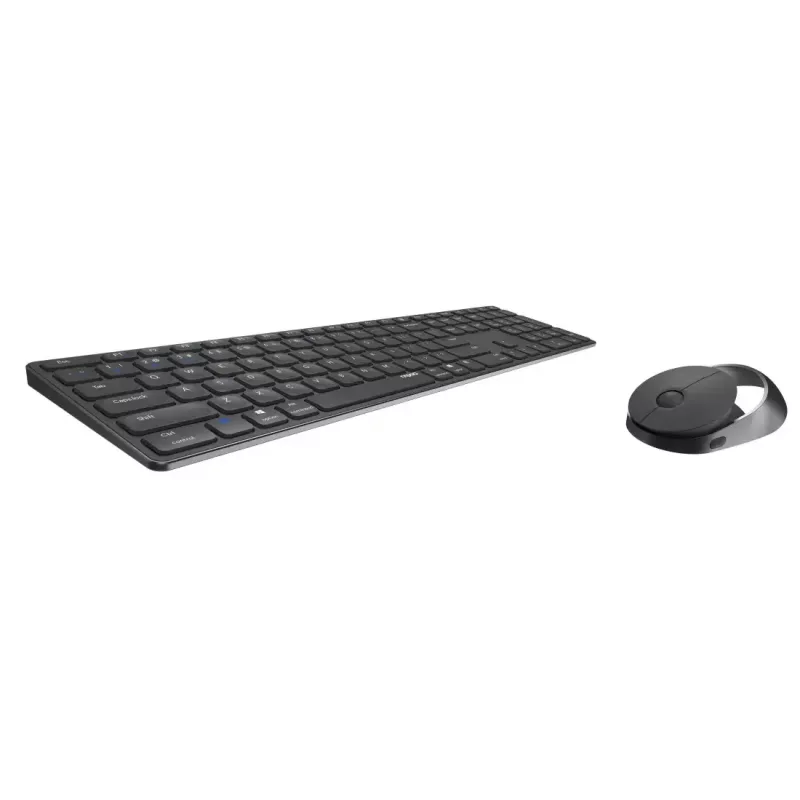Rapoo 9850M klawiatura z myszą w zestawie domowa RF Wireless Bluetooth QWERTZ niemiecka szary