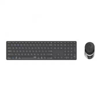 Rapoo 9850M klawiatura z myszą w zestawie domowa RF Wireless Bluetooth QWERTZ niemiecka szary