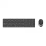 Rapoo 9850M klawiatura z myszą w zestawie domowa RF Wireless Bluetooth QWERTZ niemiecka szary