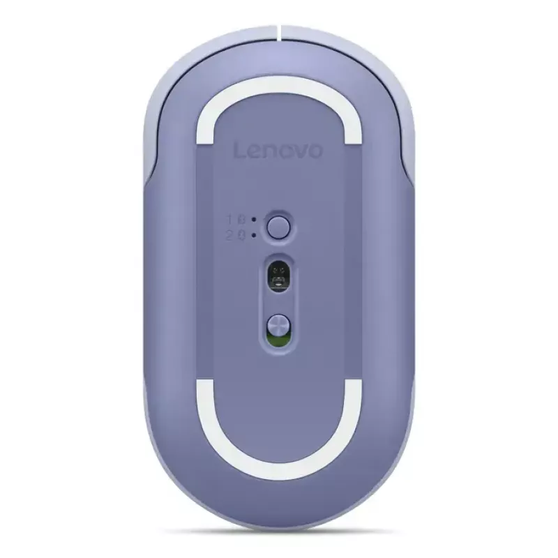 Bezprzewodowa mysz Bluetooth do biura Lenovo 350 — symetryczna, optyczna 2400 DPI, 6 przycisków, niebieska