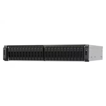 QNAP TS-H3077AFU-R7-64G Serwer NAS/pamięci masowej Rack (2U) AMD Ryzen™ 5 64 GB DDR5 0 TB QuTS hero Czarny, Metaliczny