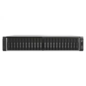 QNAP TS-H3077AFU-R7-64G Serwer NAS/pamięci masowej Rack (2U) AMD Ryzen™ 5 64 GB DDR5 0 TB QuTS hero Czarny, Metaliczny