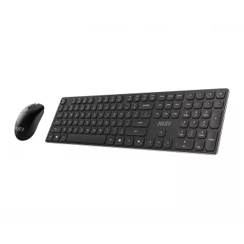 MSI FORGE K210 WIRELESS COMBO klawiatura Mysz w zestawie Dom/Biuro USB Czarny