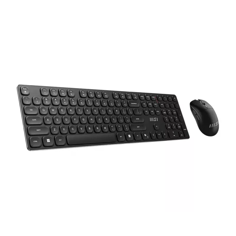 MSI FORGE K210 WIRELESS COMBO klawiatura Mysz w zestawie Dom/Biuro USB Czarny