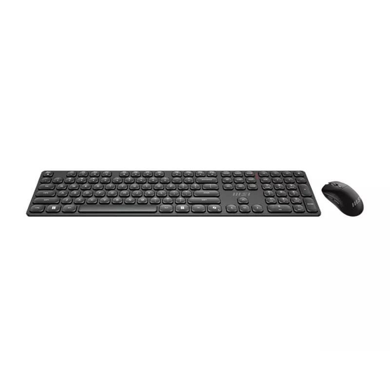 MSI FORGE K210 WIRELESS COMBO klawiatura Mysz w zestawie Dom/Biuro USB Czarny