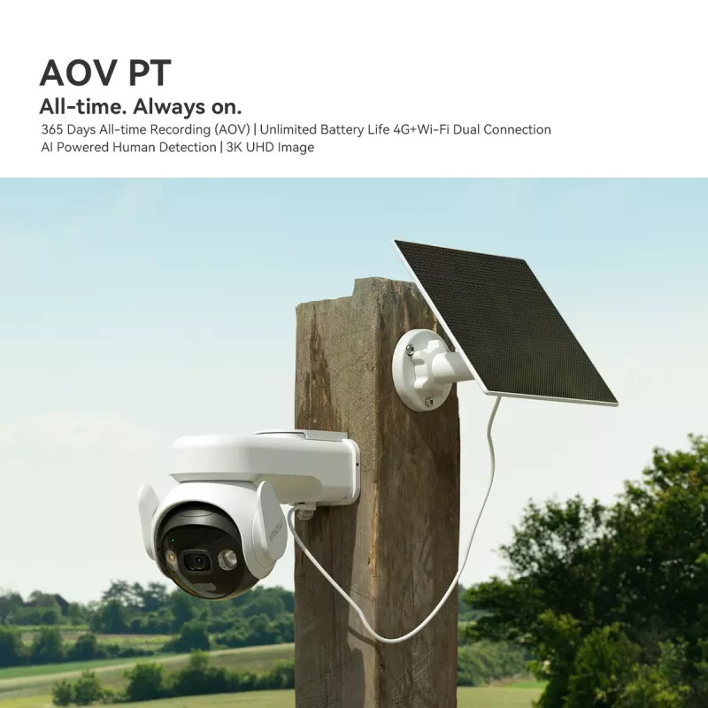 Imou AOV PT 5MP Turret IP security camera Outdoor 2880 x 1620 pixels Wall