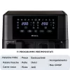 Ariete 4631 Podwójna frytownica powietrzna 9L, 2400W, Całkowita pojemność 9L, 11 programów, Wielofunkcyjna, Do 3,6 kg smażonego jedzenia Temperatura do 200°C, Podwójny kosz, Czarny