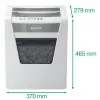 Niszczarka biurowa Leitz IQ Office, poziom bezpieczeństwa P5, cięcie mikrofragmentowe, 22,3 cm, 2 x 15 mm, 23 l, 250 arkuszy, 55 dB