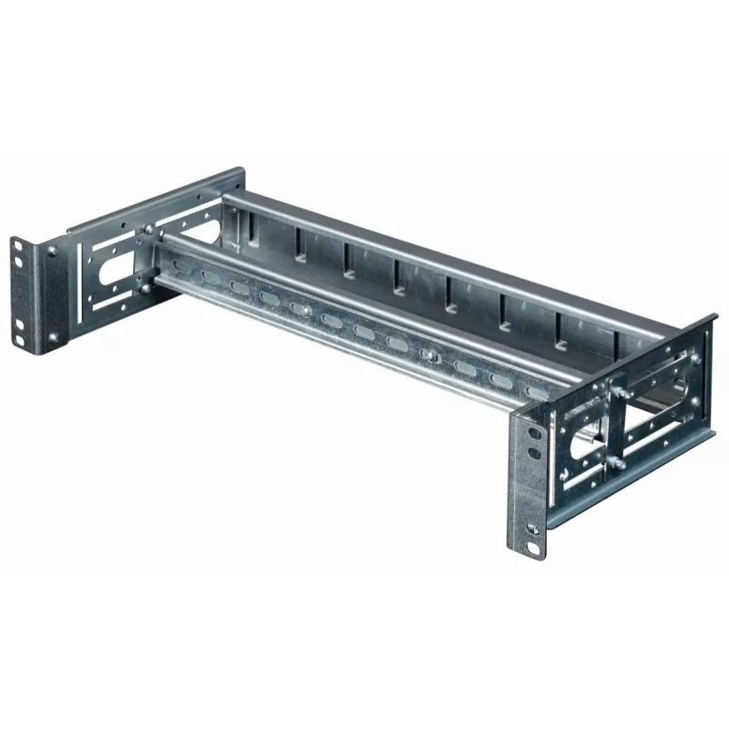 Szyna rackowa 19 cali EQUIP EZR-DIN-4, 4U DIN, szara RAL7035, 485×210 mm