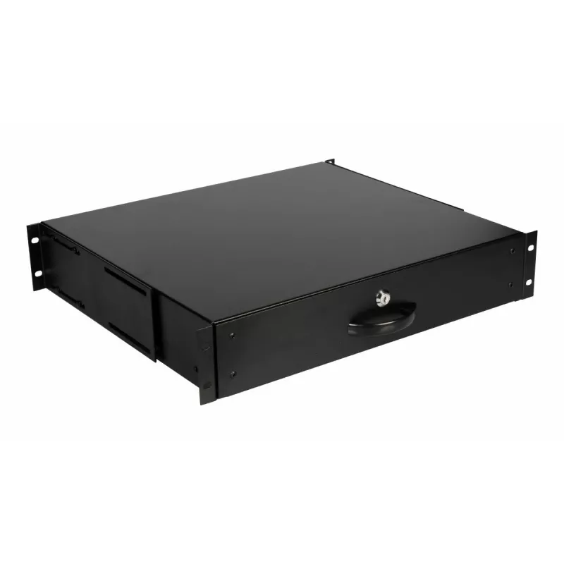 Szuflada Equip Lockable Drawer 19' 2U RAL9005 Czarna