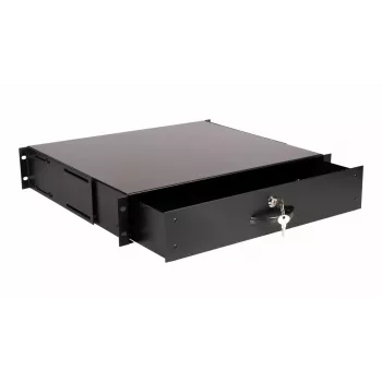 Szuflada Equip Lockable Drawer 19' 2U RAL9005 Czarna