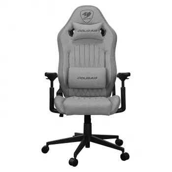 Uniwersalny fotel gamingowy Cougar CGR-EPF-ROA — szary/czarny, maks. waga 120 kg, wymiary 710×670×1250 mm