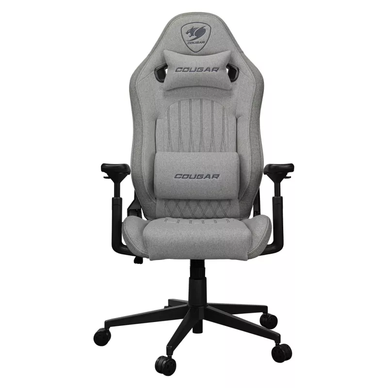 Uniwersalny fotel gamingowy Cougar CGR-EPF-ROA — szary/czarny, maks. waga 120 kg, wymiary 710×670×1250 mm