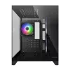 Mini Tower PC Case Cougar FV150 ARGB — Czarny, obsługa 2x120/140mm wentylatorów bocznych, 1x120mm tylnego, HDD 2,5 cala/3,5 cala, 285×435×365 mm
