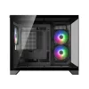 Mini Tower PC Case Cougar FV150 ARGB — Czarny, obsługa 2x120/140mm wentylatorów bocznych, 1x120mm tylnego, HDD 2,5 cala/3,5 cala, 285×435×365 mm