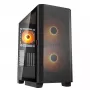 Obudowa PC Midi Tower Cougar Airface FLO ARGB, Czarna — obsługuje 2x180 mm z przodu, 1x120 mm z tyłu, napędy 2,5/3,5 cala, 240×480×509 mm
