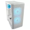 COUGAR PC Midi Tower Case Airface FLO ARGB biały — 2x180mm front, 1x120mm rear, supports 2.5 inch/3.5 inch HDD, 240×480×509 mm