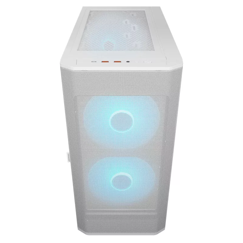 COUGAR PC Midi Tower Case Airface FLO ARGB biały — 2x180mm front, 1x120mm rear, supports 2.5 inch/3.5 inch HDD, 240×480×509 mm