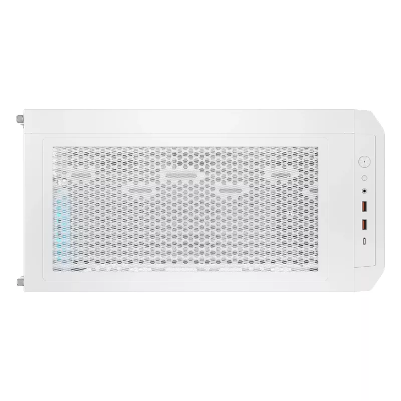 COUGAR PC Midi Tower Case Airface FLO ARGB biały — 2x180mm front, 1x120mm rear, supports 2.5 inch/3.5 inch HDD, 240×480×509 mm