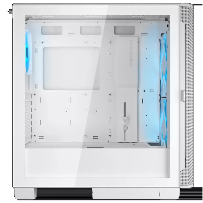 COUGAR PC Midi Tower Case Airface FLO ARGB biały — 2x180mm front, 1x120mm rear, supports 2.5 inch/3.5 inch HDD, 240×480×509 mm