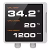 Wielofunkcyjne chłodzenie cieczą CPU Cougar Poseidon Vistek Pro 360 — wentylatory 120 mm, ARGB, biały