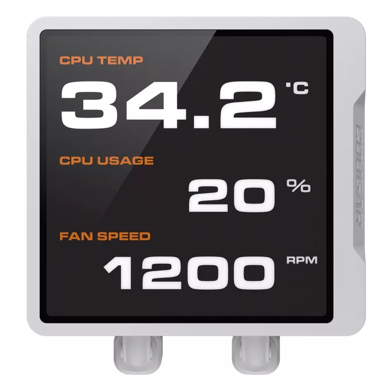 Wielofunkcyjne chłodzenie cieczą CPU Cougar Poseidon Vistek Pro 360 — wentylatory 120 mm, ARGB, biały