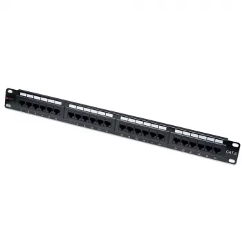 Techly Panel krosowy UTP 24 porty RJ45 Kat.6 I-PP 24-RU-C6T, IEEE 802.3, IEEE 802.3ab, IEEE 802.3u, 10/100/1000Base-T(X), Fast Ethernet, Gigabit Ethernet, 1000 Mbit/s, RJ-45, Gold