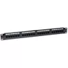 Techly Panel krosowy UTP 24 porty RJ45 Kat.6 I-PP 24-RU-C6T, IEEE 802.3, IEEE 802.3ab, IEEE 802.3u, 10/100/1000Base-T(X), Fast Ethernet, Gigabit Ethernet, 1000 Mbit/s, RJ-45, Gold