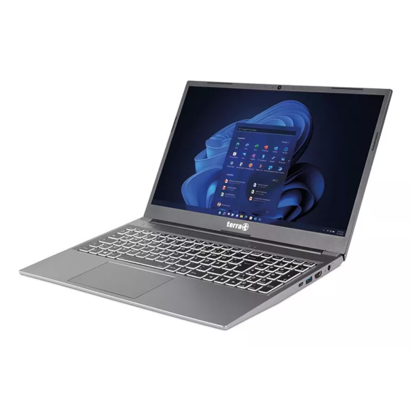 TERRA 1517R Intel® Core™ i3 i3-1315U Laptop 39,6 cm (15,6 cala) Full HD 8 GB DDR4-SDRAM 500 GB SSD Wi-Fi 6 (802.11ax) Windows 11 Pro Niemiecki Szary