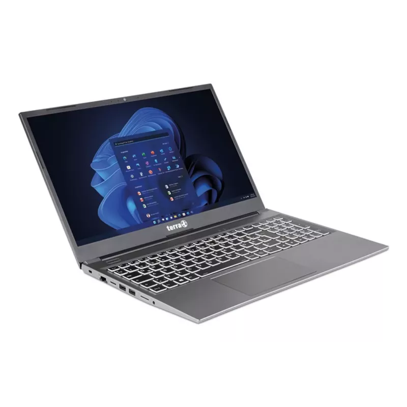 TERRA 1517R Intel® Core™ i3 i3-1315U Laptop 39,6 cm (15,6 cala) Full HD 8 GB DDR4-SDRAM 500 GB SSD Wi-Fi 6 (802.11ax) Windows 11 Pro Niemiecki Szary