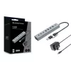 Conceptronic HUBBIES20GP 7-portowy hub USB 3.0 z zasilaczem, 5 Gb/s, USB-C x 3, USB-A x 4