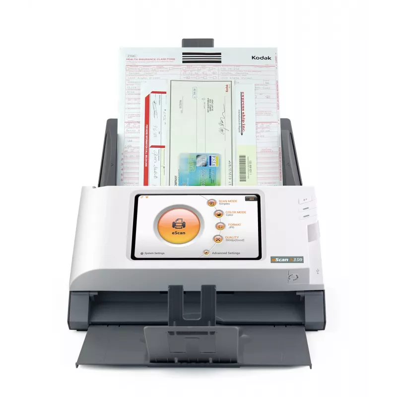 Plustek eScan A350 Essential skaner ADF 600 x 600 DPI A4 Czarny, Biały