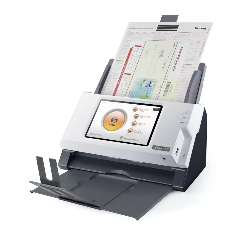 Plustek eScan A350 Essential skaner ADF 600 x 600 DPI A4 Czarny, Biały