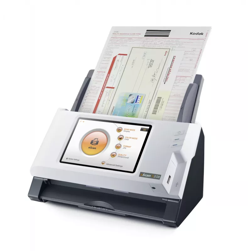 Plustek eScan A350 Essential skaner ADF 600 x 600 DPI A4 Czarny, Biały