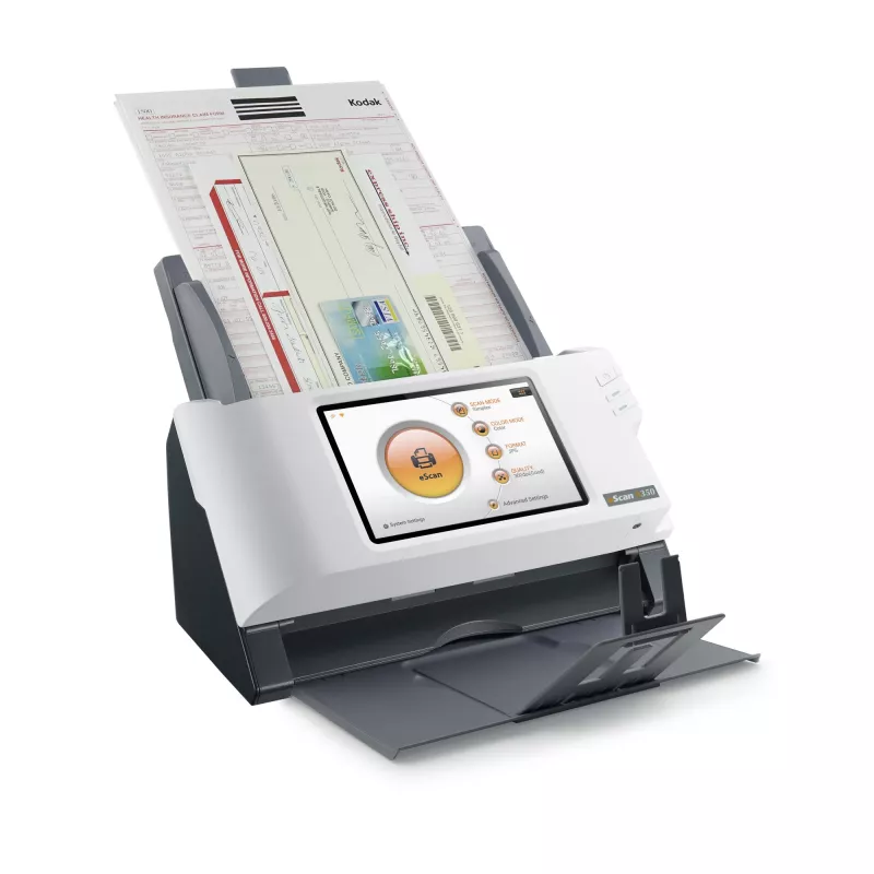 Plustek eScan A350 Essential skaner ADF 600 x 600 DPI A4 Czarny, Biały