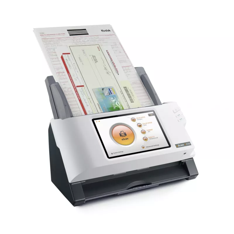 Plustek eScan A350 Essential skaner ADF 600 x 600 DPI A4 Czarny, Biały