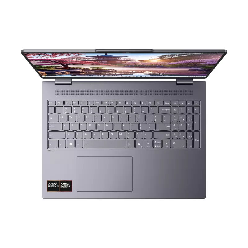Lenovo IdeaPad 5 2-in-1 16AKP10 Copilot+ PC AMD Ryzen™ AI 5 340 Hybrid (2-in-1) 40,6 cm (16 cali) Ekran dotykowy WUXGA 16 GB LPDDR5x-SDRAM 1 TB SSD Wi-Fi 7 (802.11be) Windows 11 Home German szary