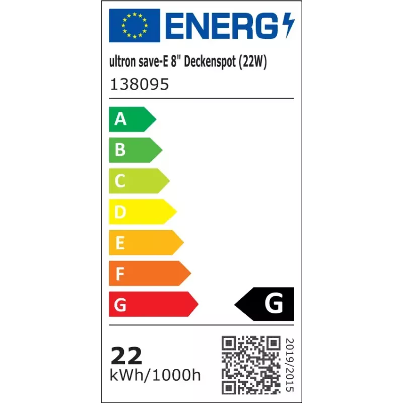 Lampa energooszczędna Ultron 138095 22 W 4000 K