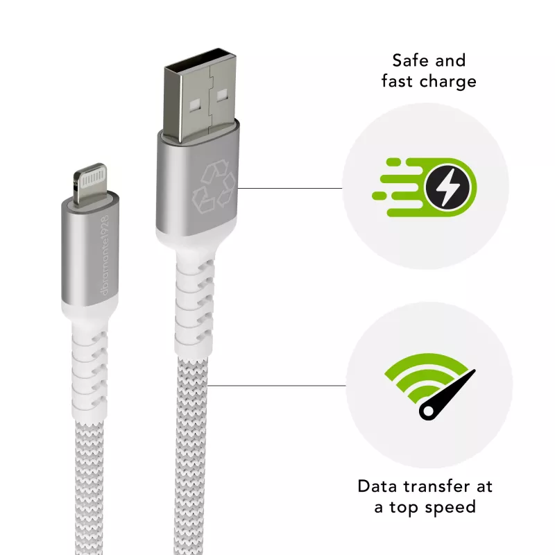 dbramante1928 re-charge Pro - kabel BRD 2,5 m USB-A na Lightning - biały