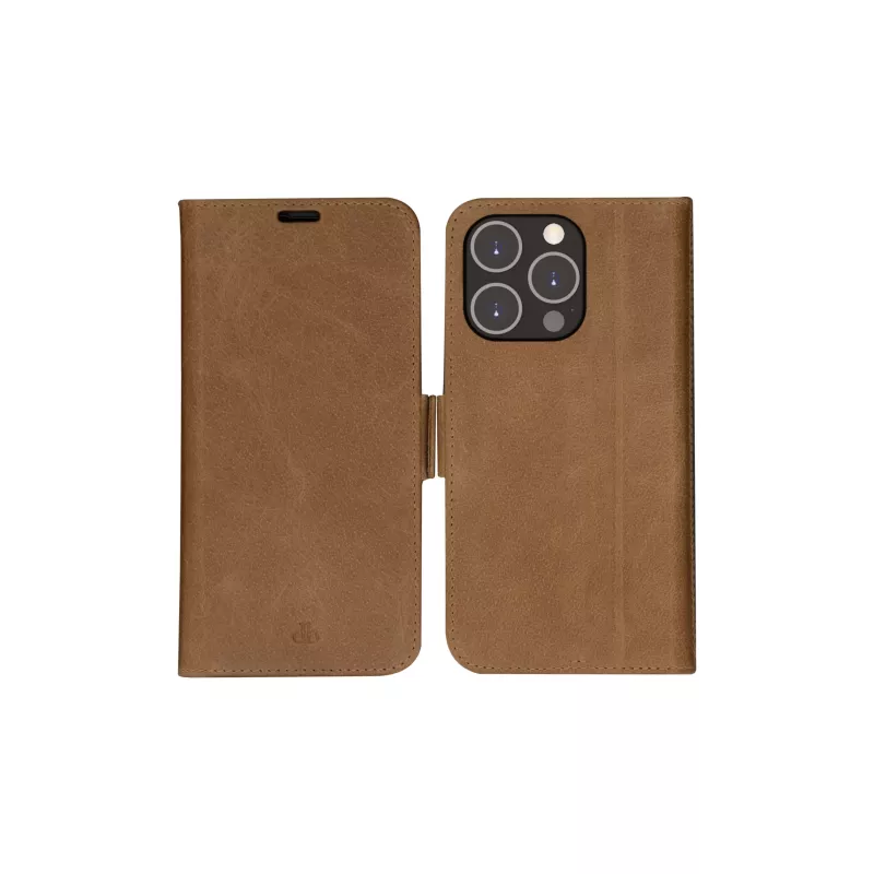 Etui-portfel dbramante1928 iPhone 14 Pro Max Tan 3 kieszenie na karty