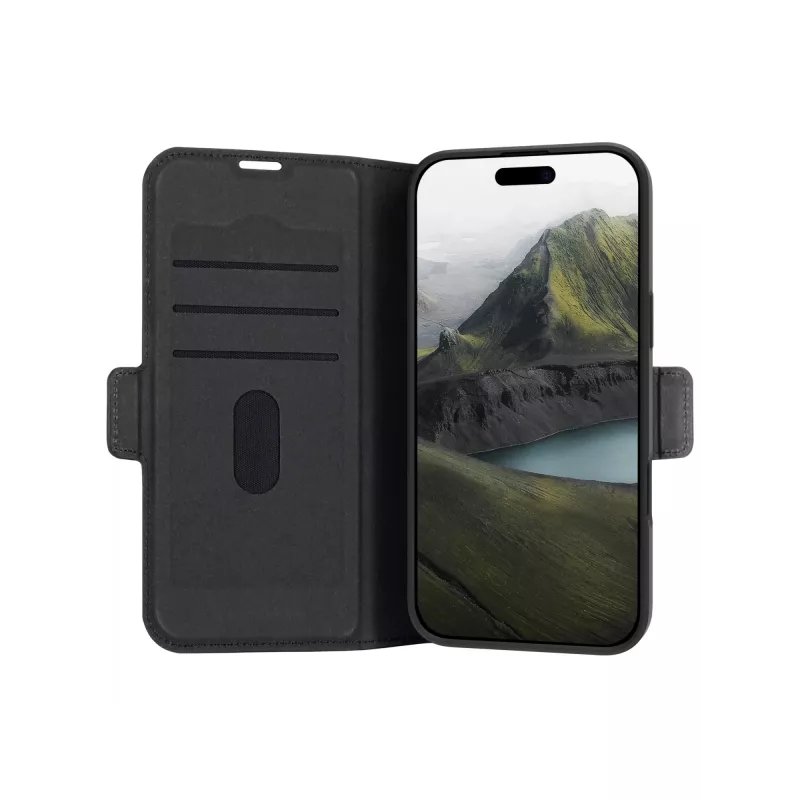 Etui folio dbramante1928 Oslo Pro do Galaxy S24 FE, ekoskóra, 17 cm (6,7 cala), 5 przegródek na karty, podstawka na biurko