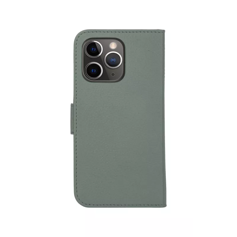 Etui portfelowe dbramante1928 New York dla Apple iPhone 13 Pro, zielone, 3 kieszenie na karty, pasuje do 6,1 cala (15,5 cm)