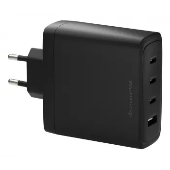 dbramante1928 re-charge IT EU ładowarka ścienna — 3× USB-C (łącznie 140W) + 1× USB-A, wewnętrzna, AC, czarny