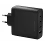 dbramante1928 re-charge IT EU ładowarka ścienna — 3× USB-C (łącznie 140W) + 1× USB-A, wewnętrzna, AC, czarny