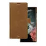 Etui Folio dbramante1928 Lynge do Samsung Galaxy S22 Ultra, tan, obsługuje ekran do 17,3 cm (6,8 cala), podstawka biurkowa