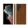 Etui Folio dbramante1928 Lynge do Samsung Galaxy S22 Ultra, tan, obsługuje ekran do 17,3 cm (6,8 cala), podstawka biurkowa
