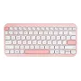 Bezprzewodowa klawiatura ASUS Marshmallow KW100 75% Bluetooth — QWERTZ niemiecki, przełączniki nożycowe, różowy