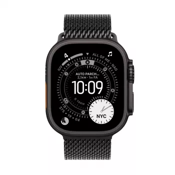 Smartwatch Apple Watch Ultra 3 GPS + Cellular 49mm Czarna Tytanowa Koperta z Czarną Tytanową Pętlą Mediolańską (mały)